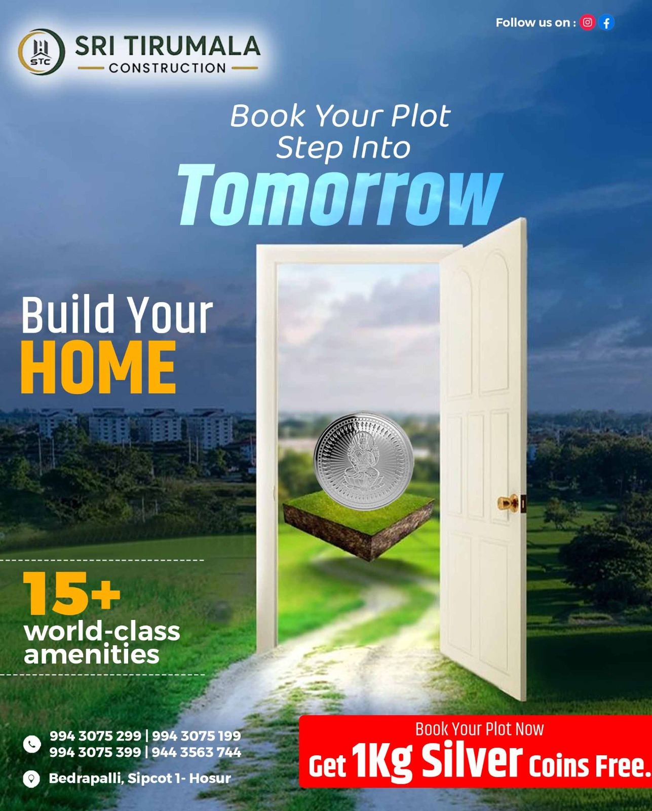 Guide to checking land documents before buying a plot in Hosur – Ensure legal safety and verified investment.