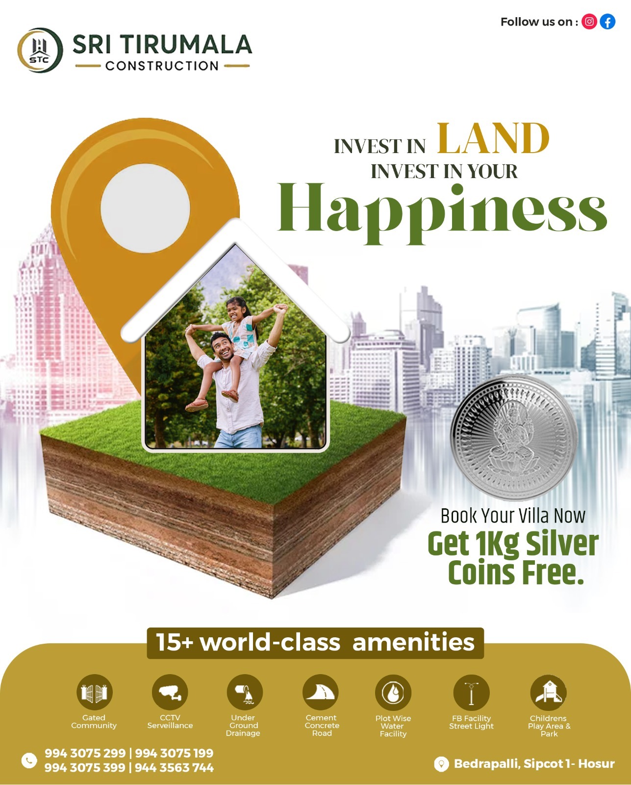 Modern villa layouts in Hosur — Your gateway to affordable luxury living.